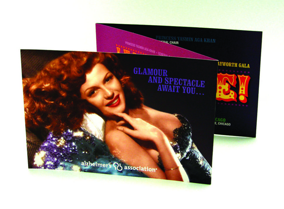Custom gala invitation for AA used for event promotion and attendee engagement