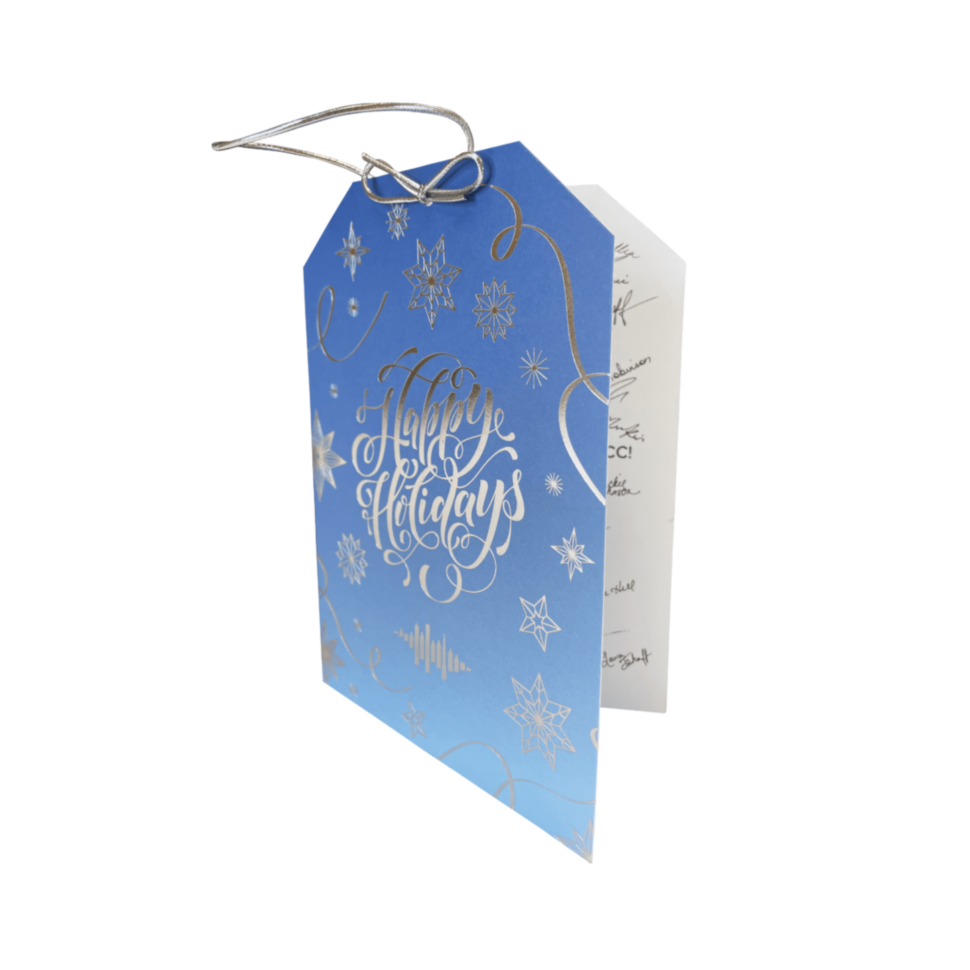 Untitled design (21) Custom holiday card for Chicago Children's Choir used for seasonal outreach and client engagement