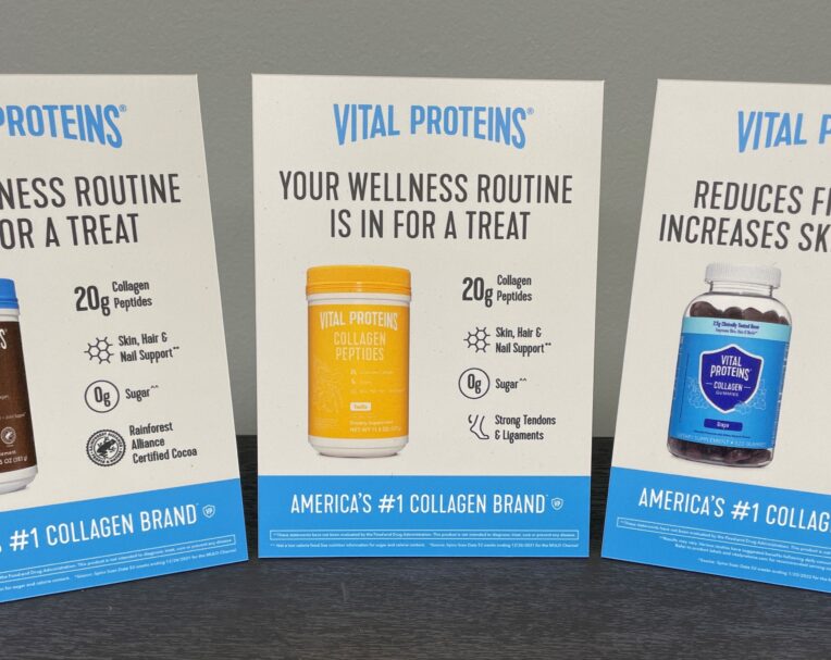Custom POP display for Vital Proteins used for in-store merchandising and product visibility