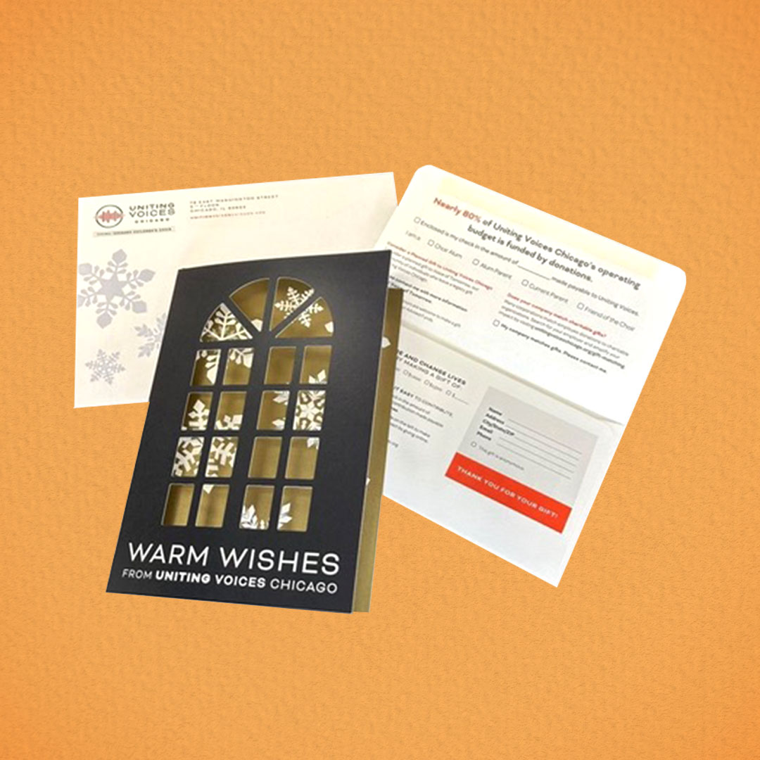 Direct Mail invite with cutout