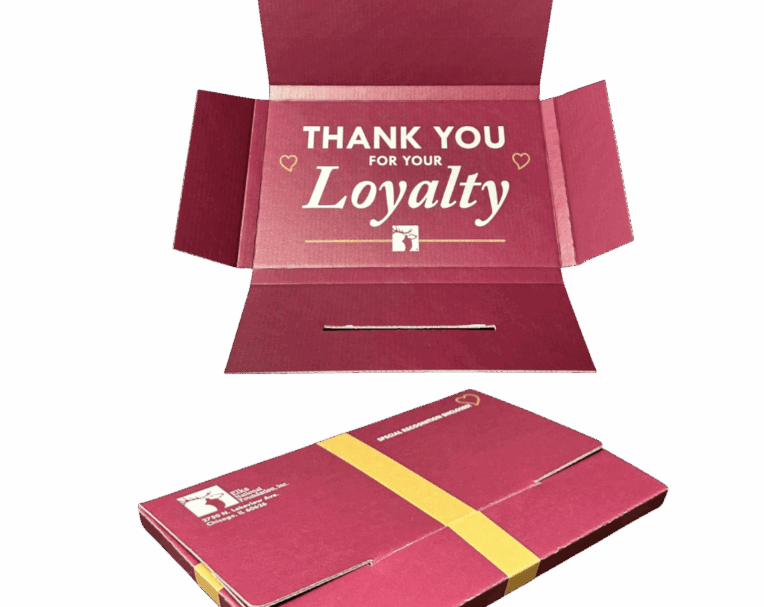 Custom printed box and envelope for Elks with coordinated branding and messaging for donor outreach or fundraising campaigns