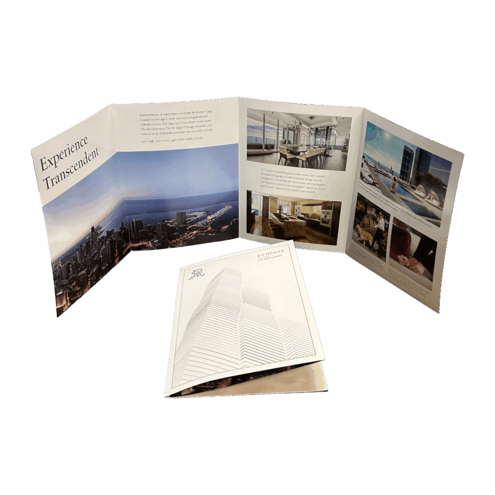 Catalog Custom printed St. Regis catalog featuring premium photography and clean layout for luxury brand promotion