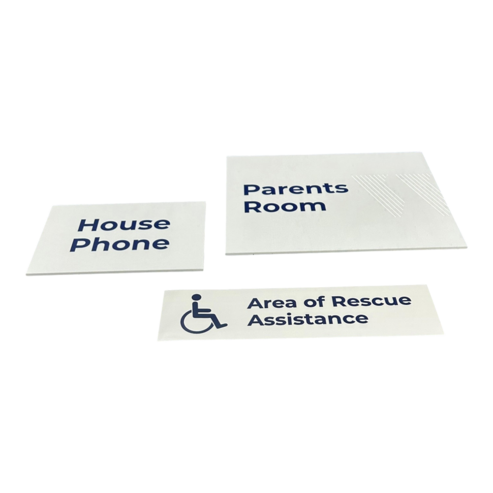 Custom directional signage for Willow Creek used for wayfinding and guiding visitors
