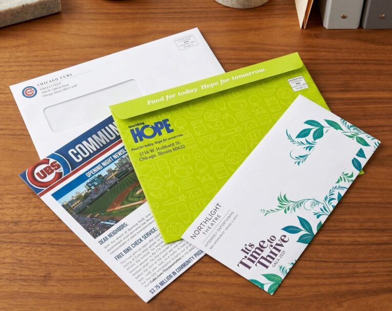 Mailing envelope guide image