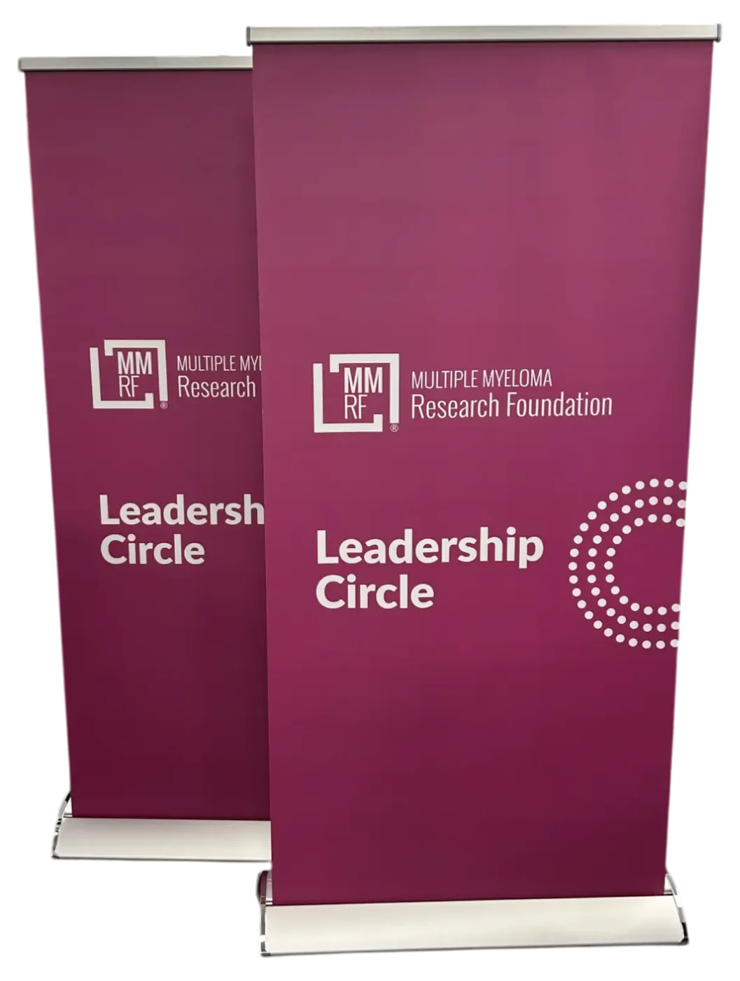 A retractable banner on its stand with a carry bag